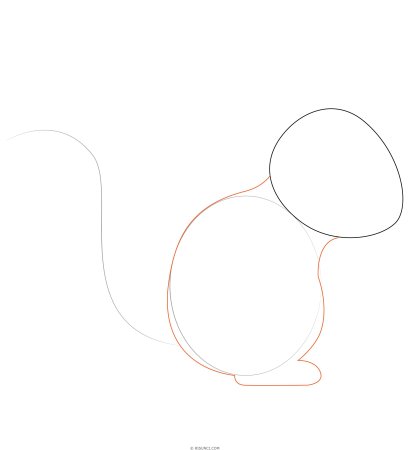 Нарисовать бурундука поэтапно