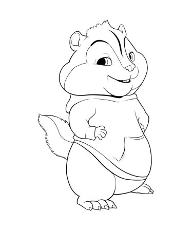 Рисунки Элвина и бурундуков для срисовки