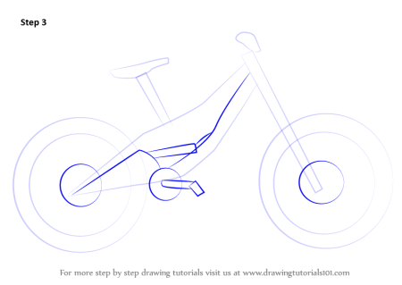 Схема рисования велосипеда для детей