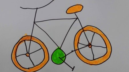 Рисование велосипеда в детском саду