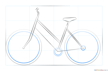 Велосипед карандашом