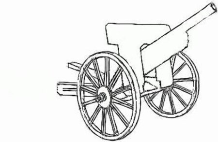 Нарисовать пушку