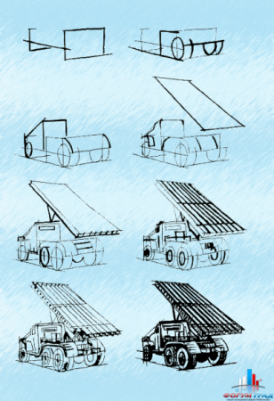 Военные машины для рисования