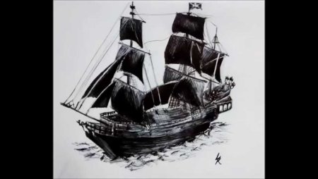 Пираты Карибского моря корабли черная Жемчужина раскраска