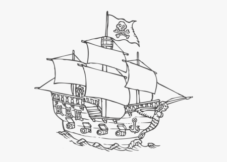 Пираты Карибского моря корабли черная Жемчужина раскраска