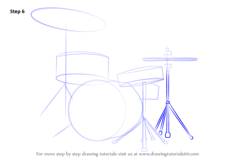 Барабан рисунок поэтапно