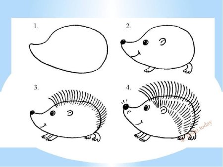 Пошаговое рисование морских обитателей для детей
