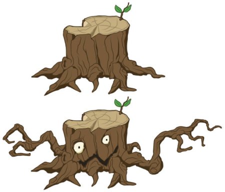 Пенек с глазками