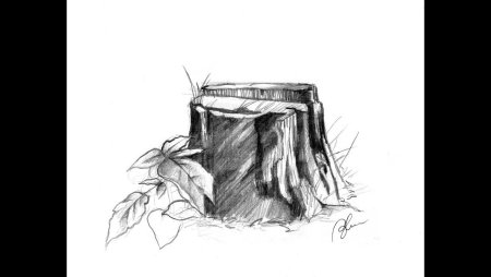 Бревно карандашом