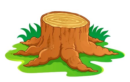 Сказочный пенек с грибами