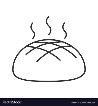 Раскраска каравай хлеба для детей