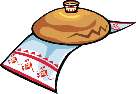 Хлеб на рушнике на прозрачном фоне