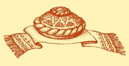 Рушник для каравая рисунок