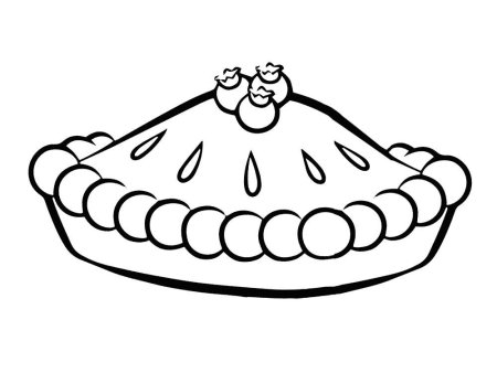 Поэтапное рисование торта для детей