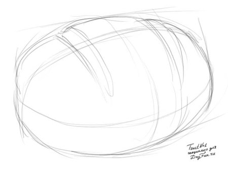 Раскраска каравай хлеба для детей