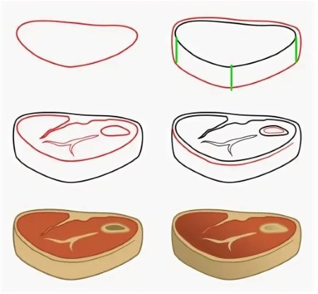 Рисунок бургера карандашом