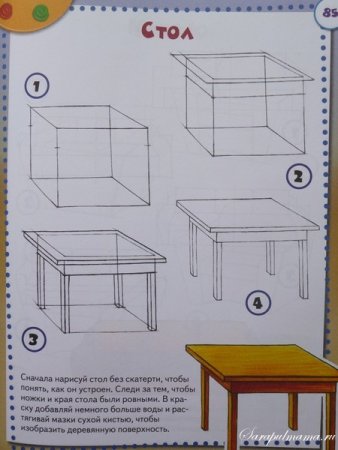 Тема: «стол и стул» конструирование схема