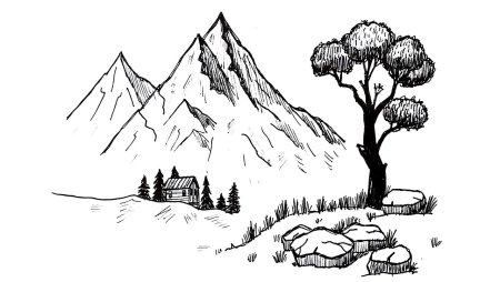 Пейзаж рисунок