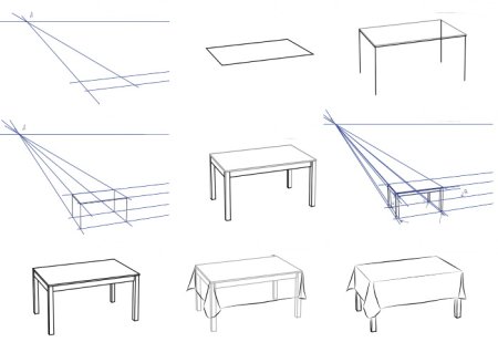 Как нарисовать стул сбоку поэтапно