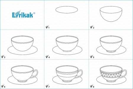 Набросок стола карандашом