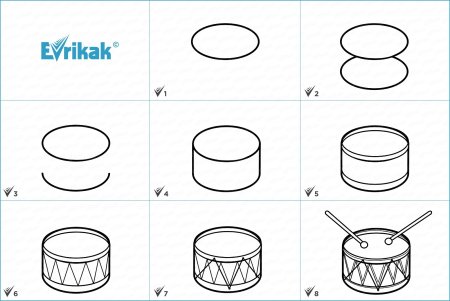 Мебель нарисованная карандашом