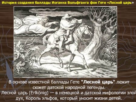 Лесной царь Шуберт иллюстрация