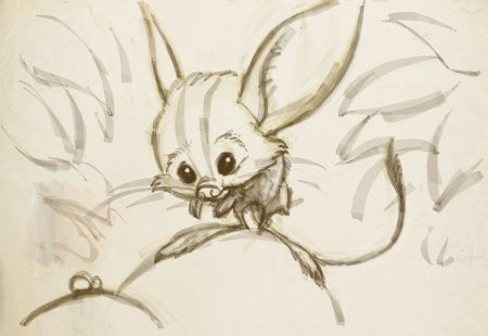 Поэтапное рисование тушканчика