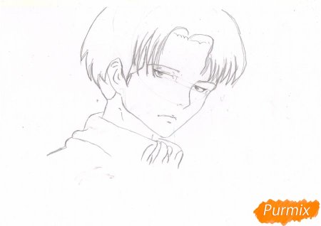 Капрал Леви для срисовки