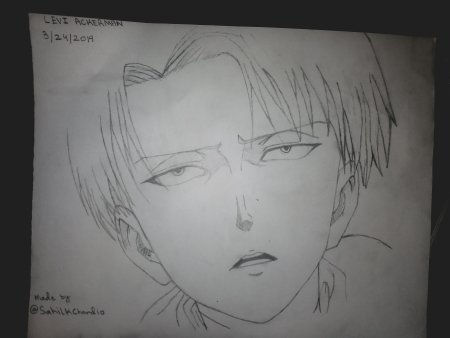 Леви Аккерман для срисовки