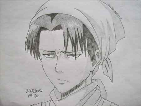 Эрен Йегер карандашом