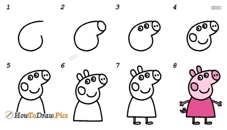 Рисование из овалов для детей