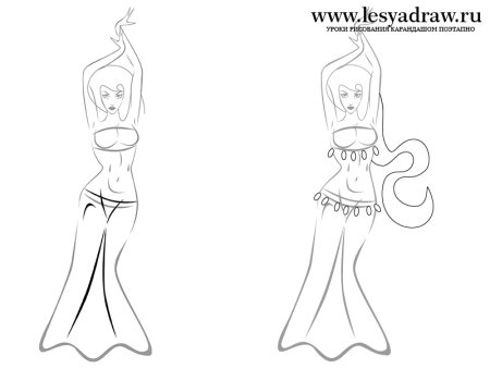 Шахерезада рисунок карандашом