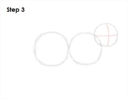 Поэтапное рисование песца