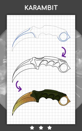 Нож м9 байонет чертеж