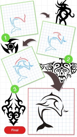 Тату рисунки ручкой легкие