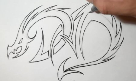 Как нарисовать татуировку скорпиона карандашом на бумаге поэтапно