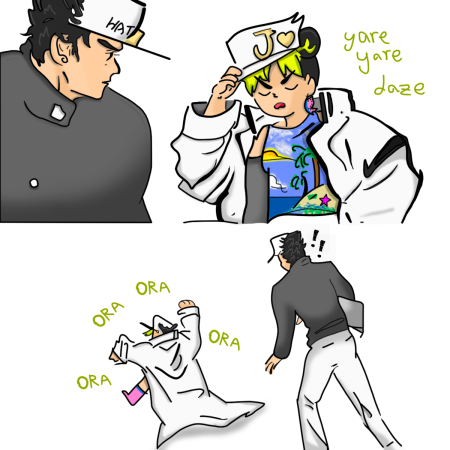 Джотаро в адидасе