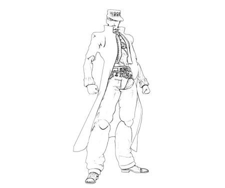 Джотаро Куджо раскраска