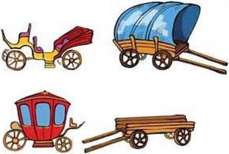 Телега рисование