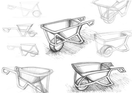 Тачка Садовая раскраска