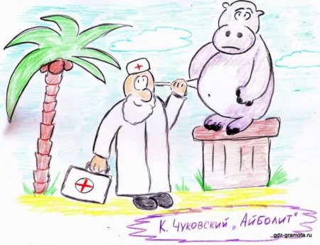 Рисунки к сказке Айболит для детей