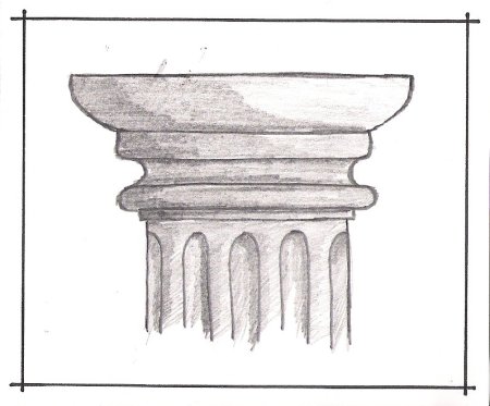 Дорический ордер вектор