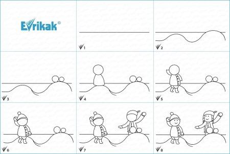 Схема изображения человека в движении