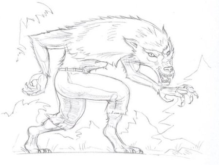 Оборотень рисунок