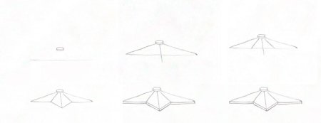 Поэтапное рисование вечного огня