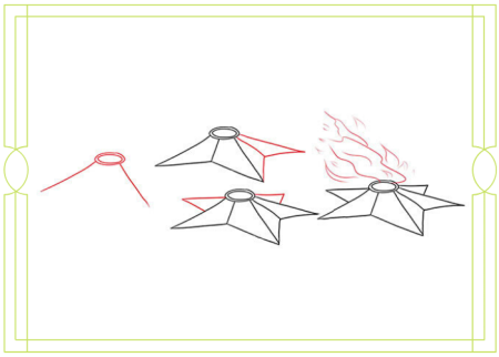 Вечный огонь рисунок карандашом