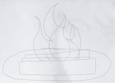 Вечный огонь рисунок