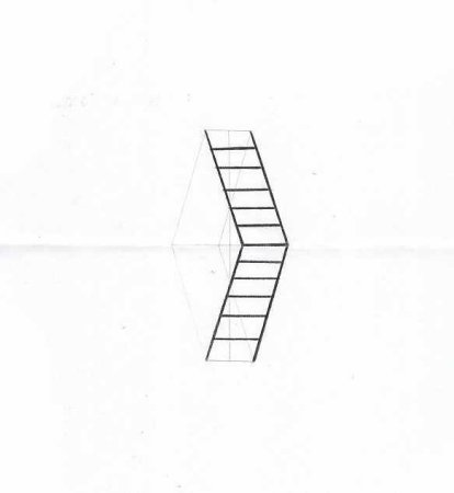 Объемная лестница рисунок