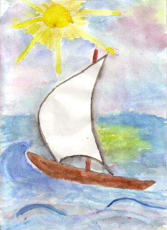 Картина Лермонтова Парус