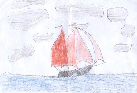 Алые паруса иллюстрации легкие